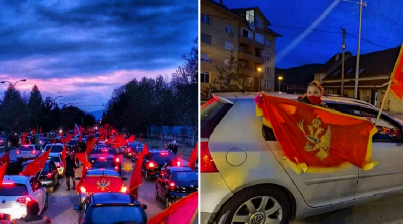 Masovni protesti širom Crne Gore- kolone automobila sa Cg Zastavama