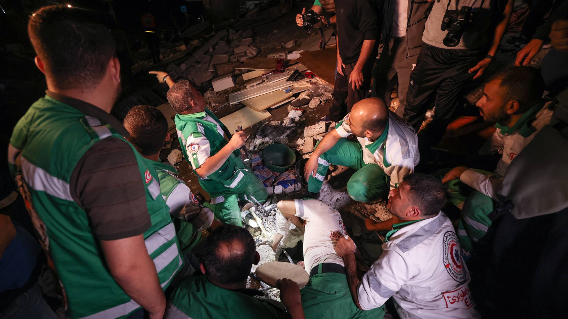 Rescuers dig for survivors as Gaza suffers ‘most intense’ bombing