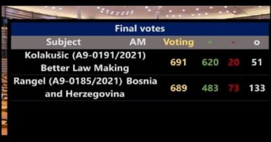 Evropski parlament, rezolucija , Bosna i Hercegovina
