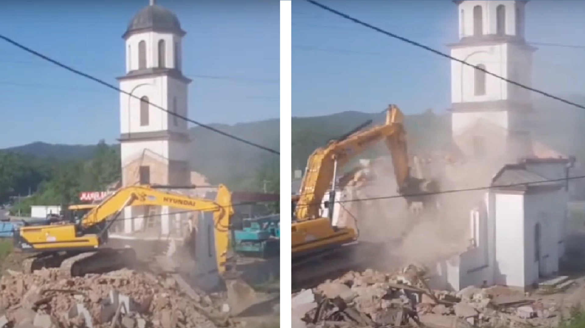 rušenje crkve, dvorište, Nana Fata Orlović, Konjević Polje