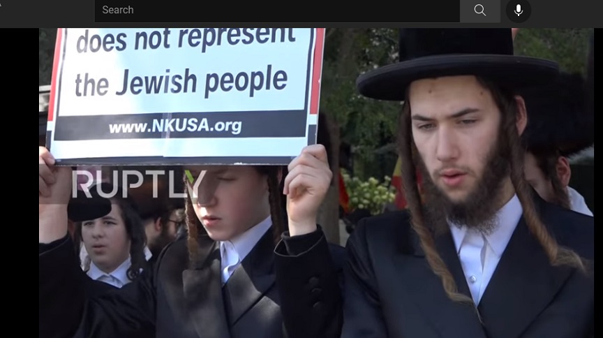 Ortodoksni jevreji, protest, New York, Palestina, Izrael