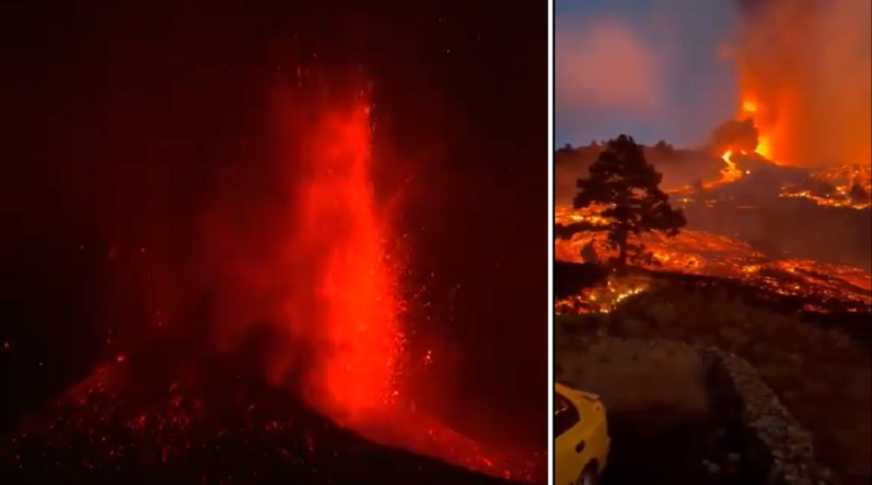 Španija, vulkan, erupcija, La Palma