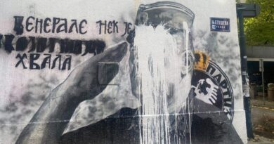 Ratko Mladić, Mural, Belgrade, war criminals