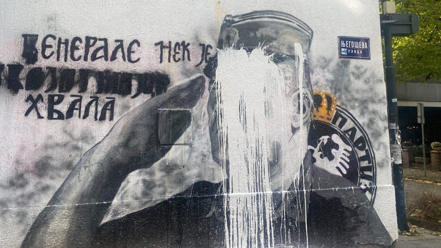 Ratko Mladić, Mural, Belgrade, war criminals