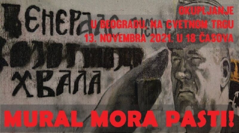 Ratko Mladić, Mural, Mural-mora-pasti