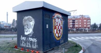 Zagreb, mural, Praljku, zločinac