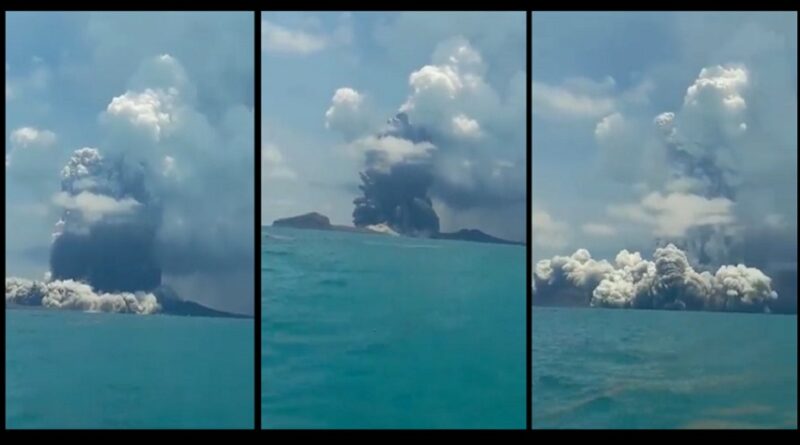 erupcija, Vulkan, Hunga Tongam, cunami