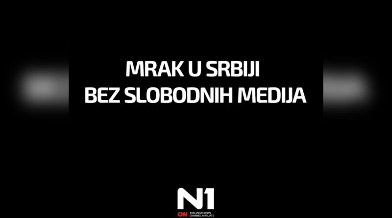 N1, nova RS, prestanak emitovanja, Srbija, medijski mrak