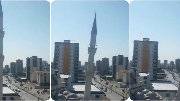 Zemljotres, Turska, rušenje, munara, Adana