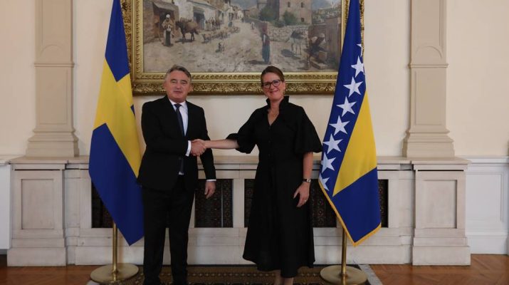 Ambassador of Sweden to BiH Helena Lagerlöf presented the credentials