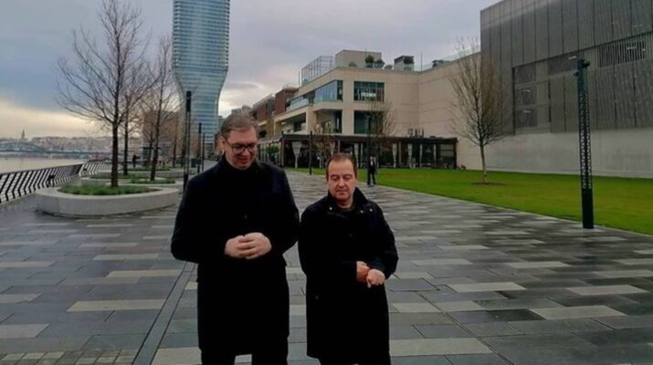 Šta je Vučić rekao Dačiću u šetnji Beogradom na vodi